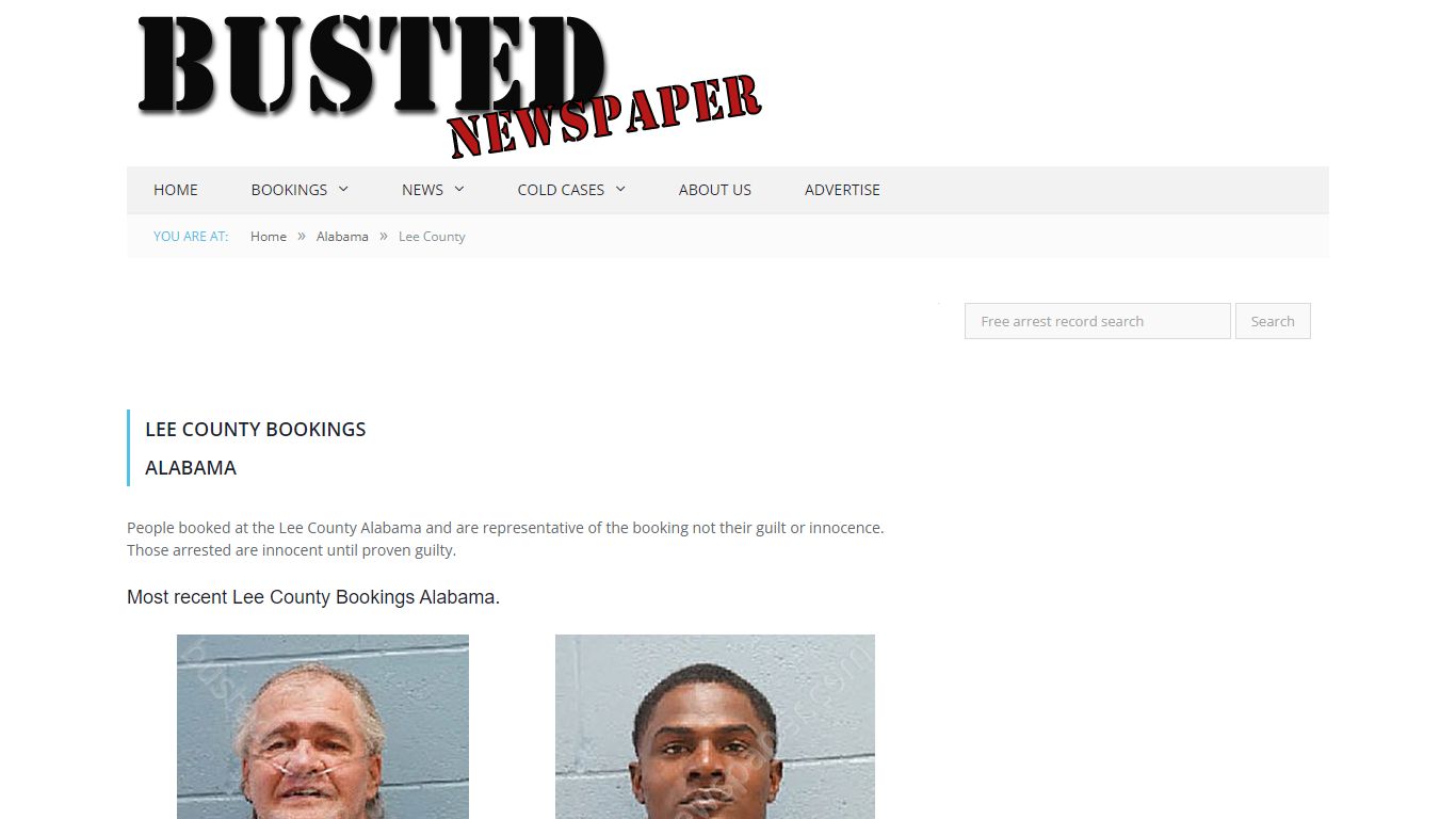 Lee County, AL Mugshots - BUSTEDNEWSPAPER.COM